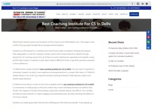 best coaching institute for cs in delhi