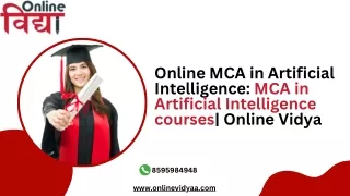 Online MCA in Artificial Intelligence: MCA in Artificial Intelligence courses| O