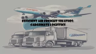 Best Air freight Services- Cargomate Logistics