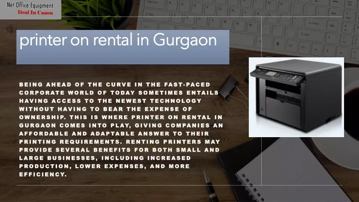 printer on rental in gurgaon