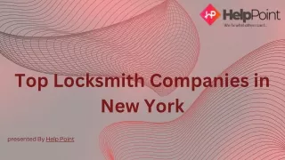 Top Locksmith Companies New York