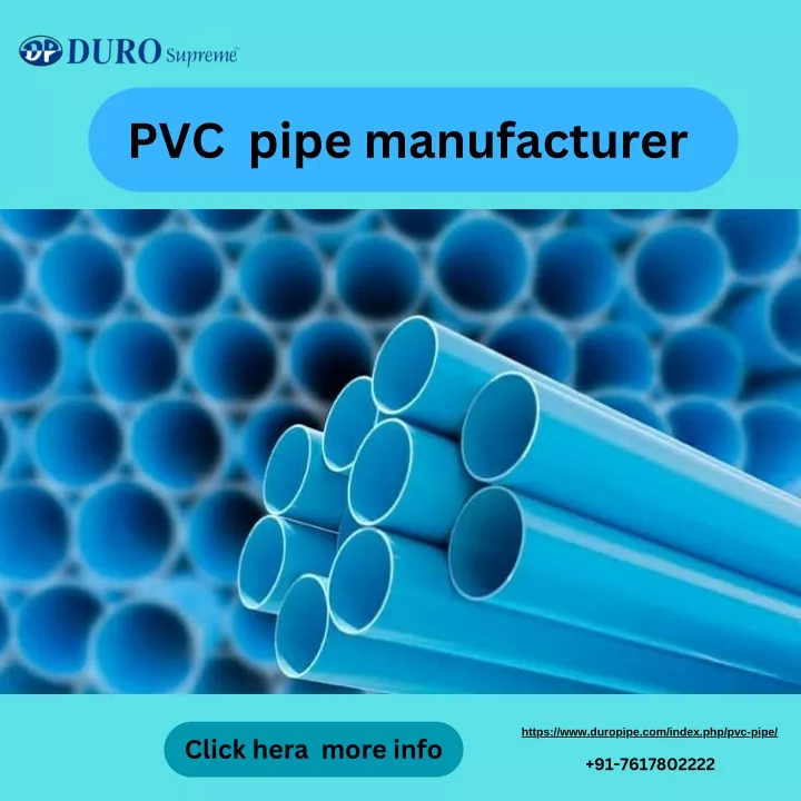 pvc pipe manufacturer