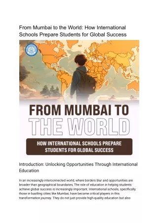 How International Schools Prepare Students for Global Success