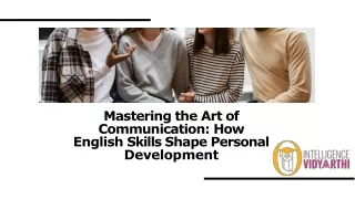 What Role English and Communication Skills Play in Personal Development