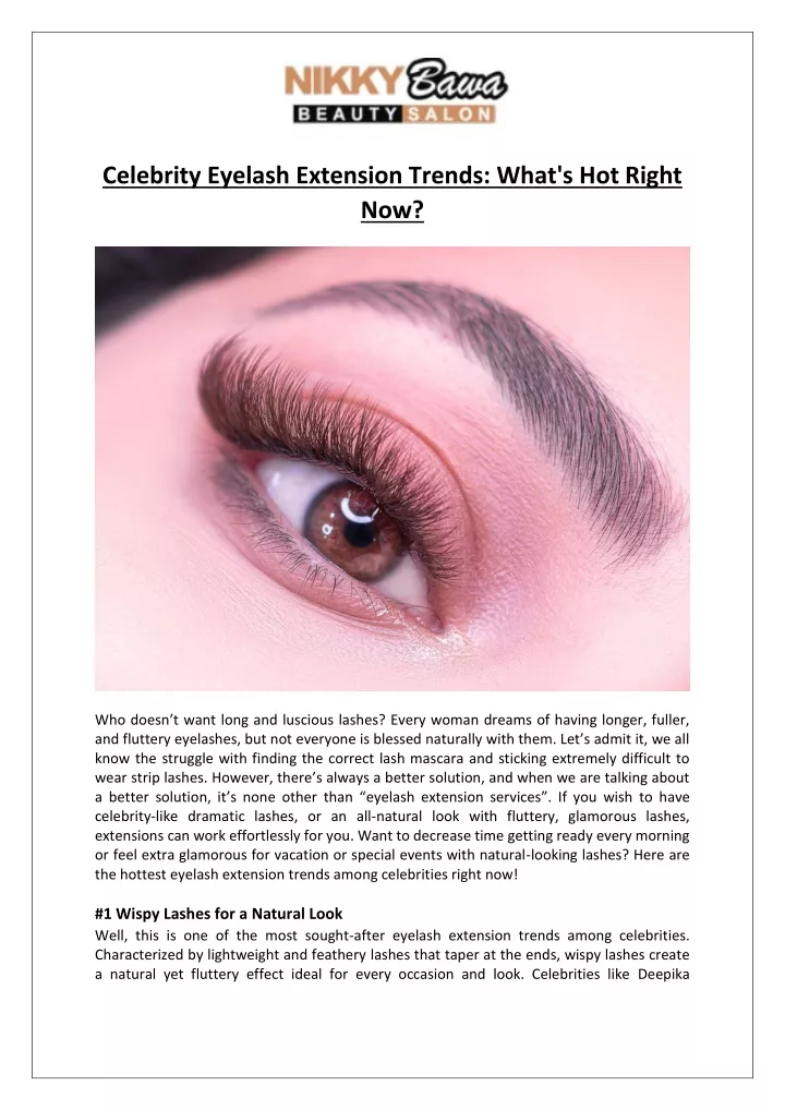 celebrity eyelash extension trends what