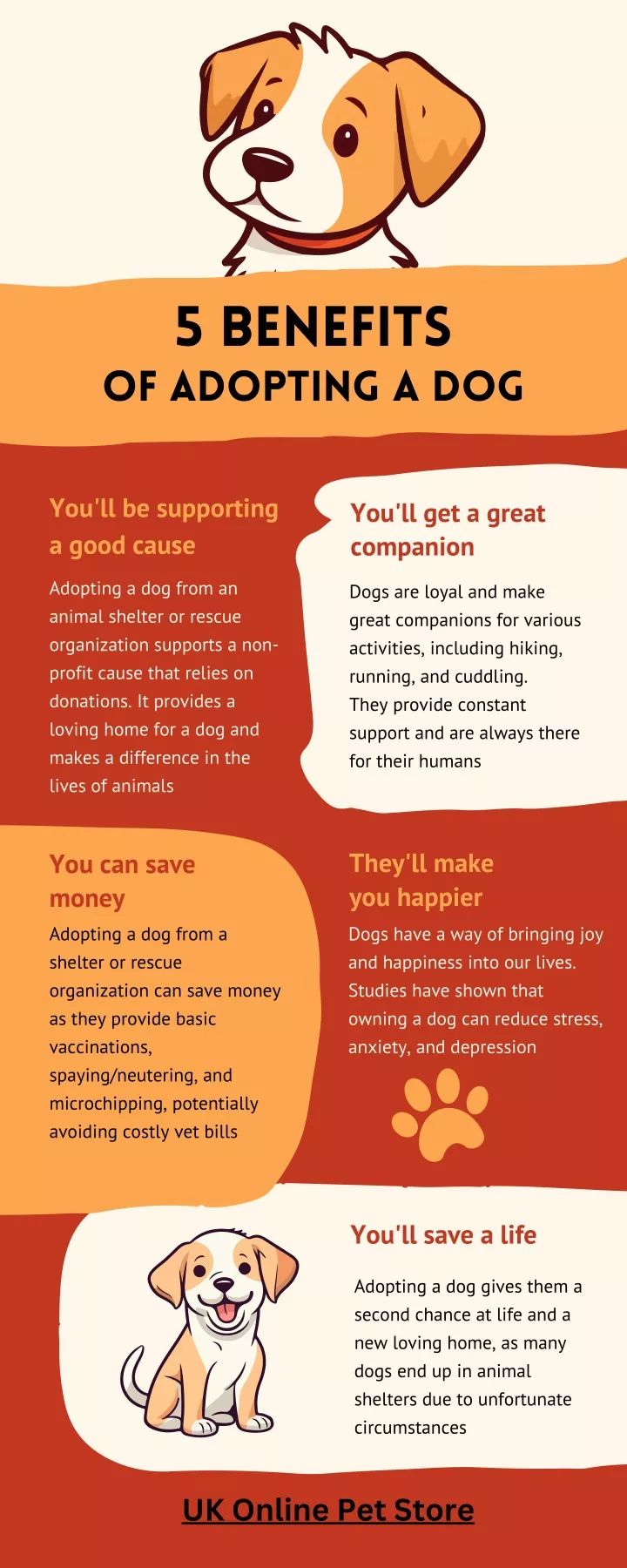 5 benefits of adopting a dog
