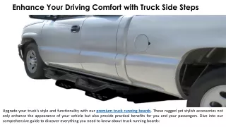 Enhance Your Driving Comfort with Truck Side Steps