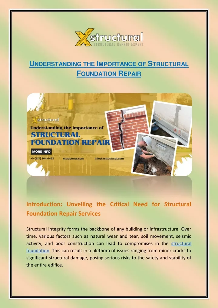 u nderstanding the i mportance of s tructural