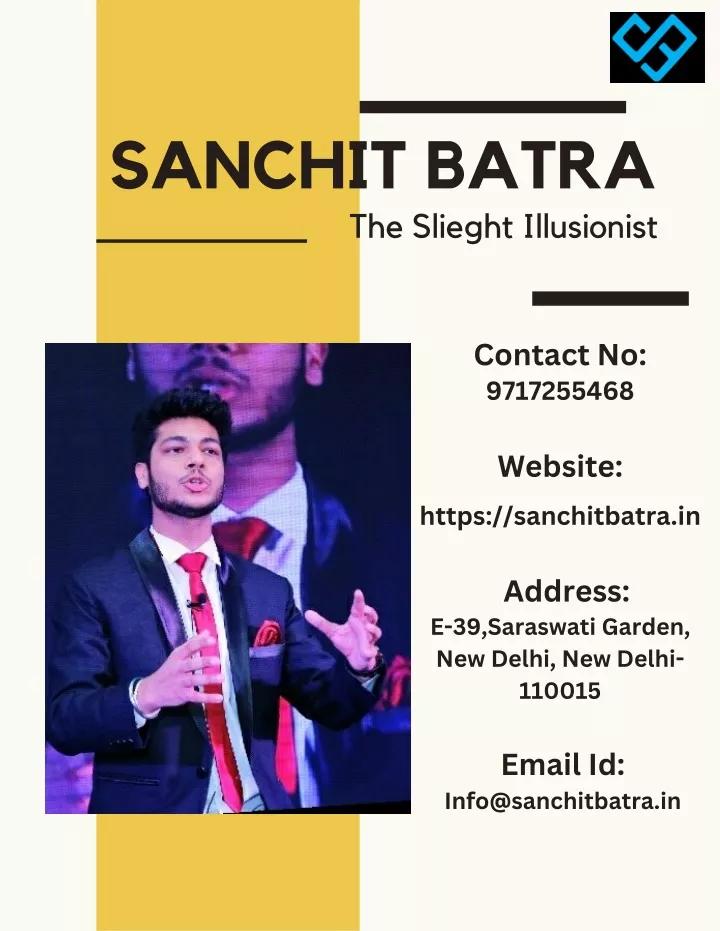 sanchit batra the slieght illusionist