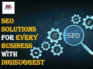SEO solutions for every business  with Digi suggest (Presentation)