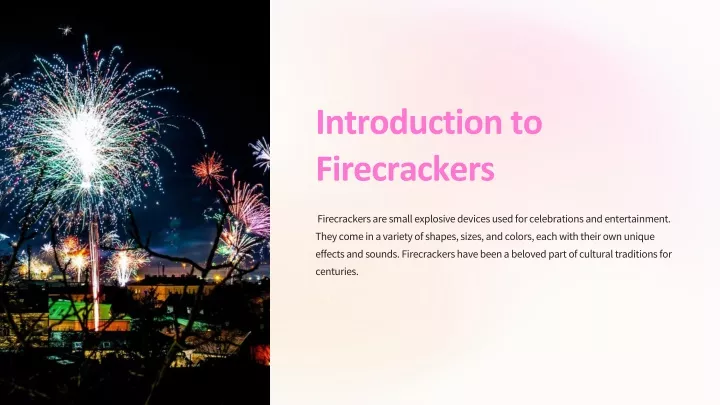 introduction to firecrackers