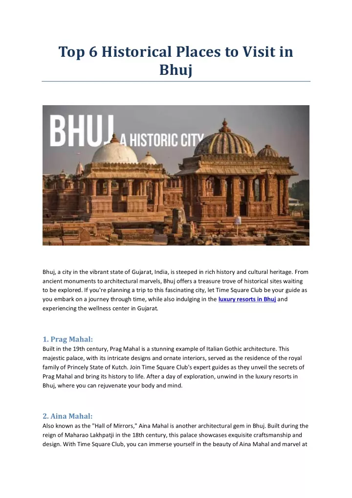 top 6 historical places to visit in bhuj