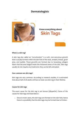 Skin tags