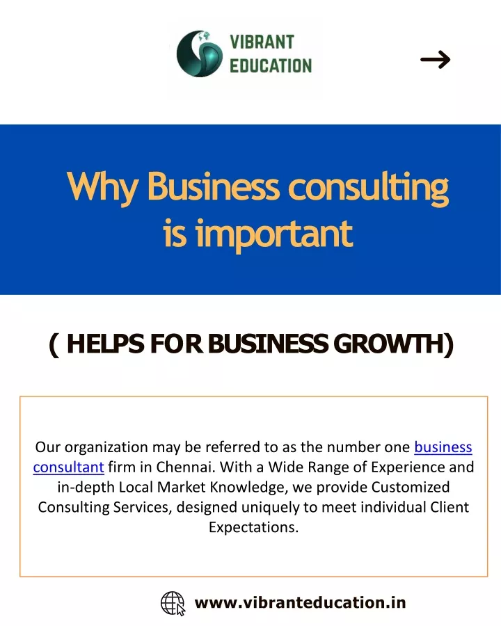 why business consulting is important