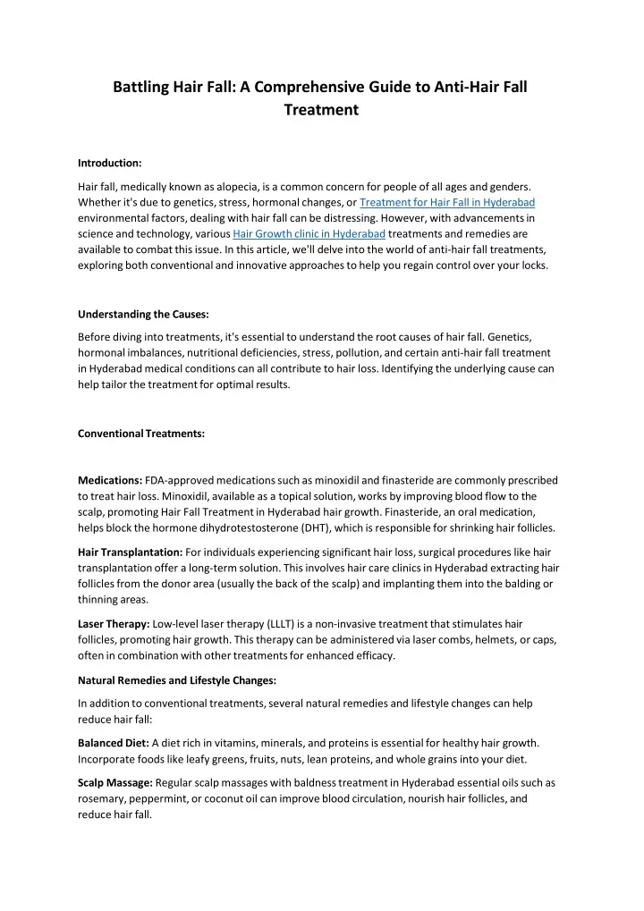 battling hair fall a comprehensive guide to anti