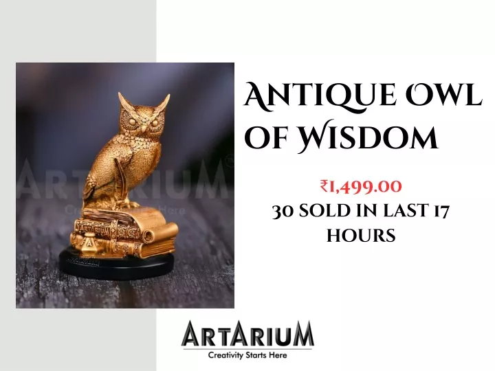 antique owl of wisdom