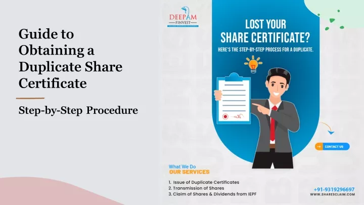 guide to obtaining a duplicate share certificate