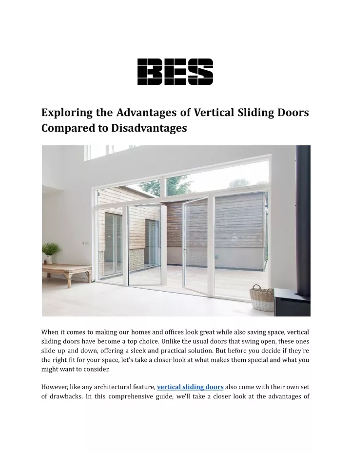 exploring the advantages of vertical sliding