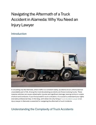 The Road to Recovery: Finding the Right Truck Accident Lawyer in Alameda