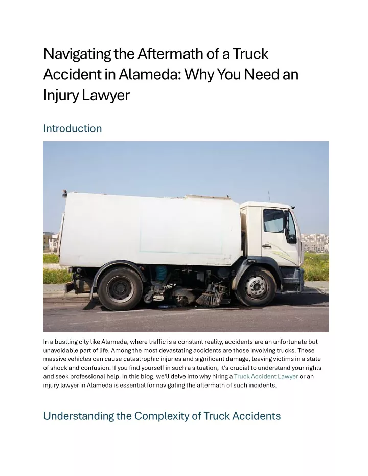 navigating the aftermath of a truck accident