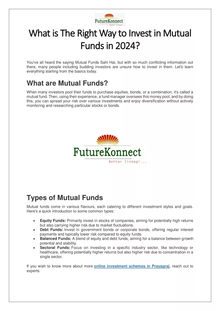 what is the right way to invest in mutual what