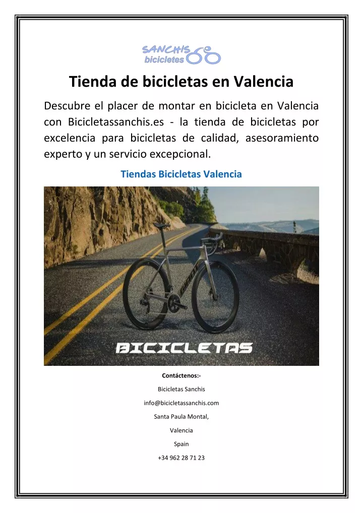 tienda de bicicletas en valencia