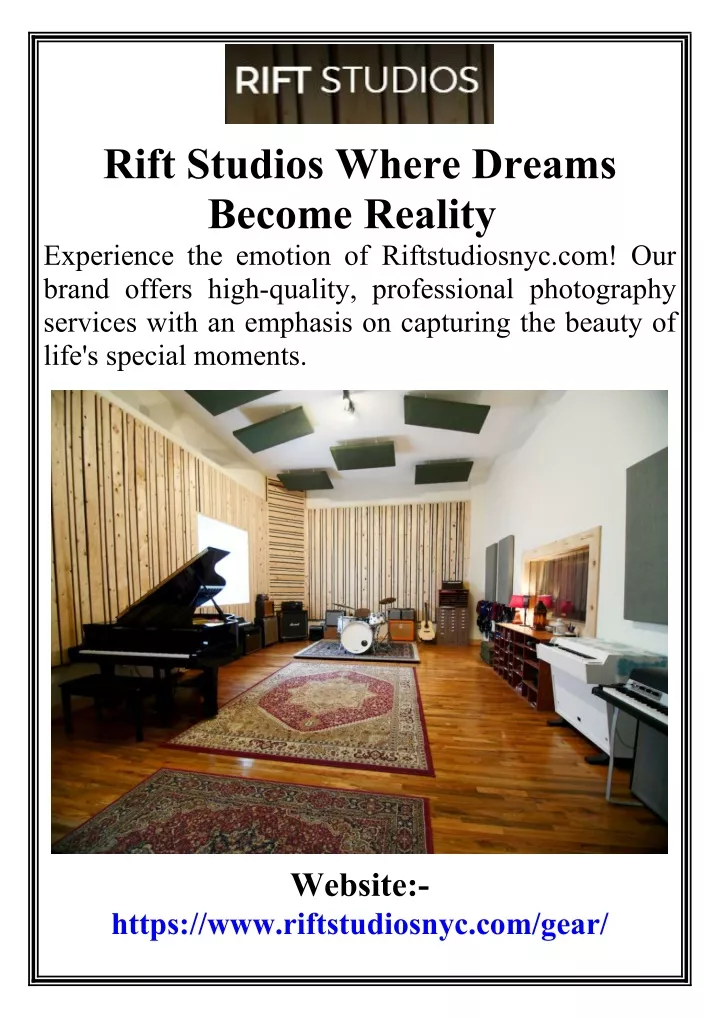 rift studios where dreams become reality