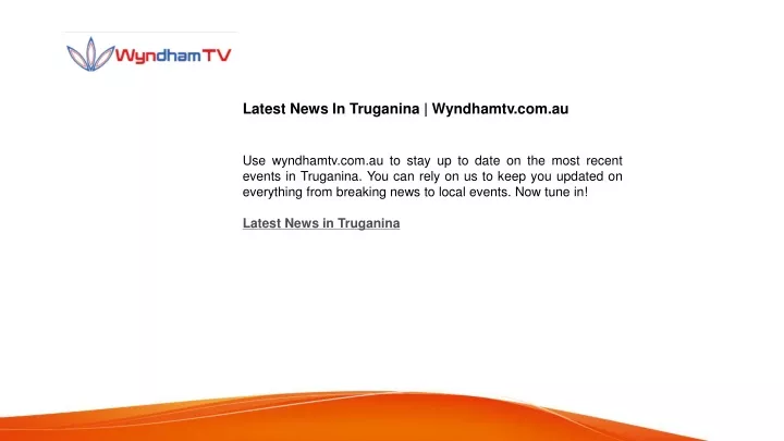 latest news in truganina wyndhamtv com au