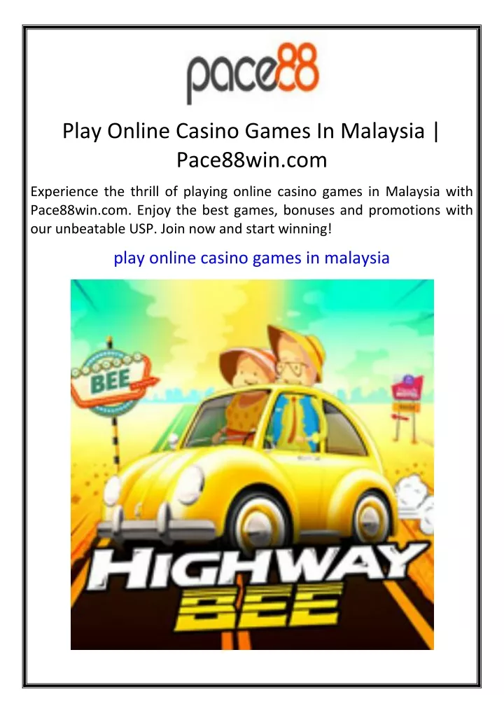 play online casino games in malaysia pace88win com