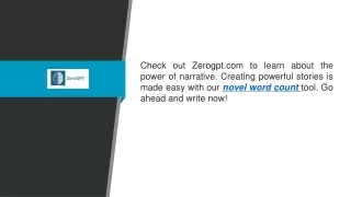 check out zerogpt com to learn about the power