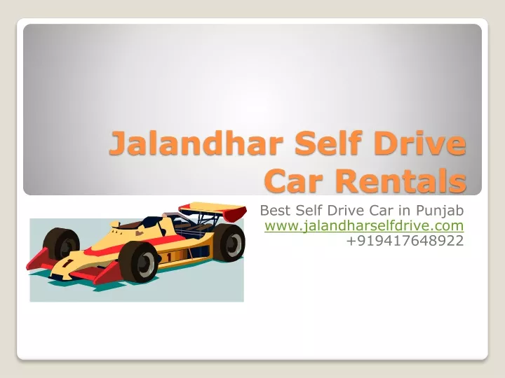jalandhar self drive car rentals