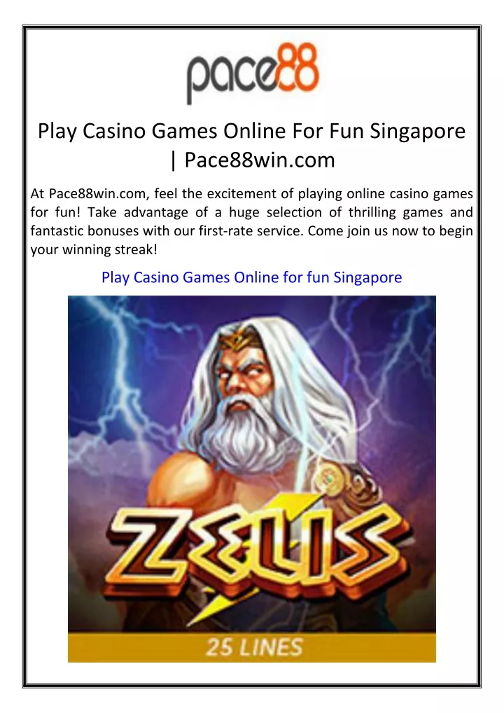 play casino games online for fun singapore