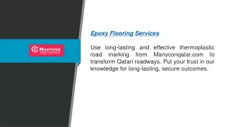 Thermoplastic Road Marking Qatar Manyconqatar.com