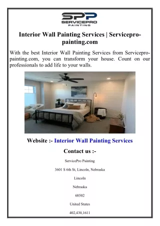 Interior Wall Painting Services  Servicepro-painting.com