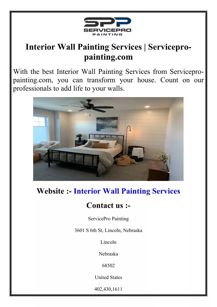 interior wall painting services servicepro