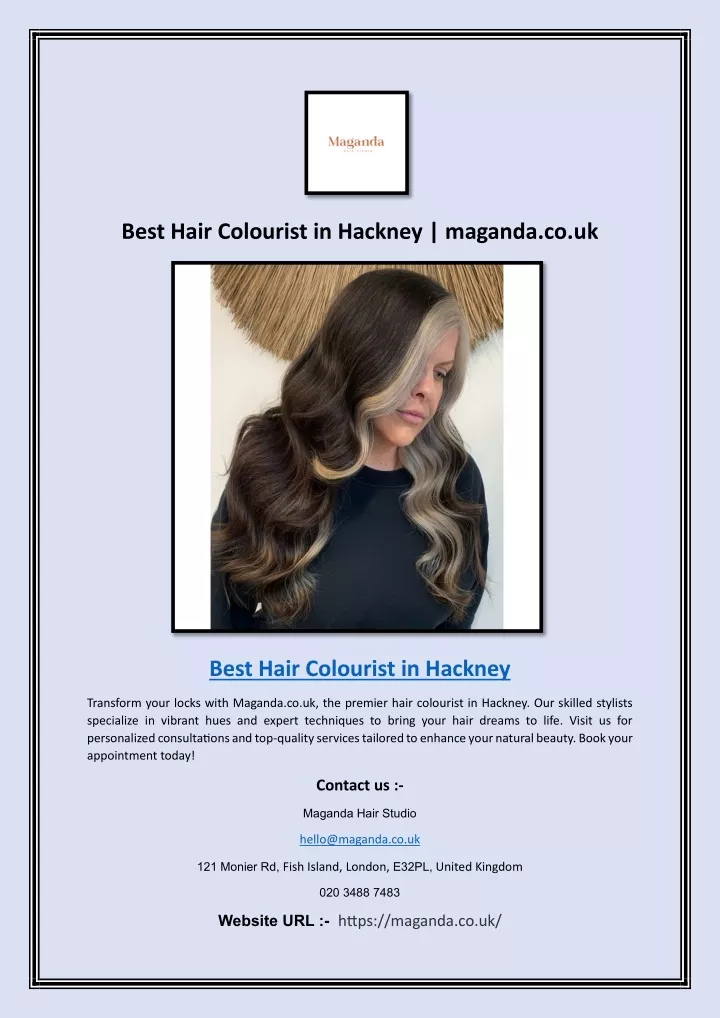 best hair colourist in hackney maganda co uk