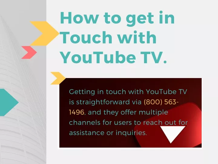 how to get in touch with youtube tv