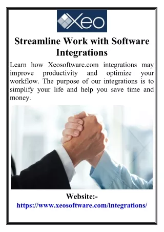 Streamline Work with Software Integrations