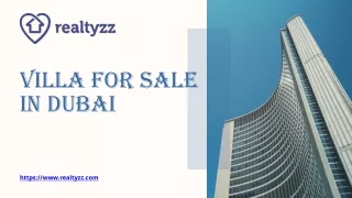 Villa For Sale in Dubai - www.realtyzz.com