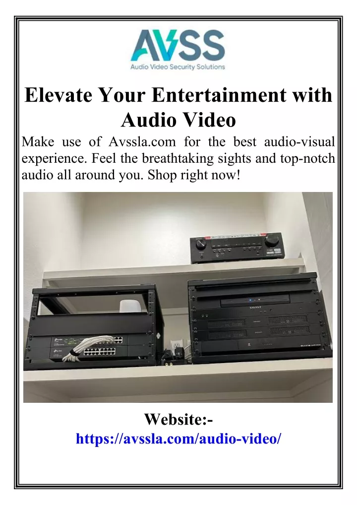 elevate your entertainment with audio video make
