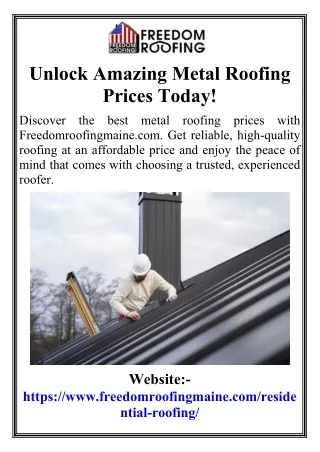 Unlock Amazing Metal Roofing Prices Today!