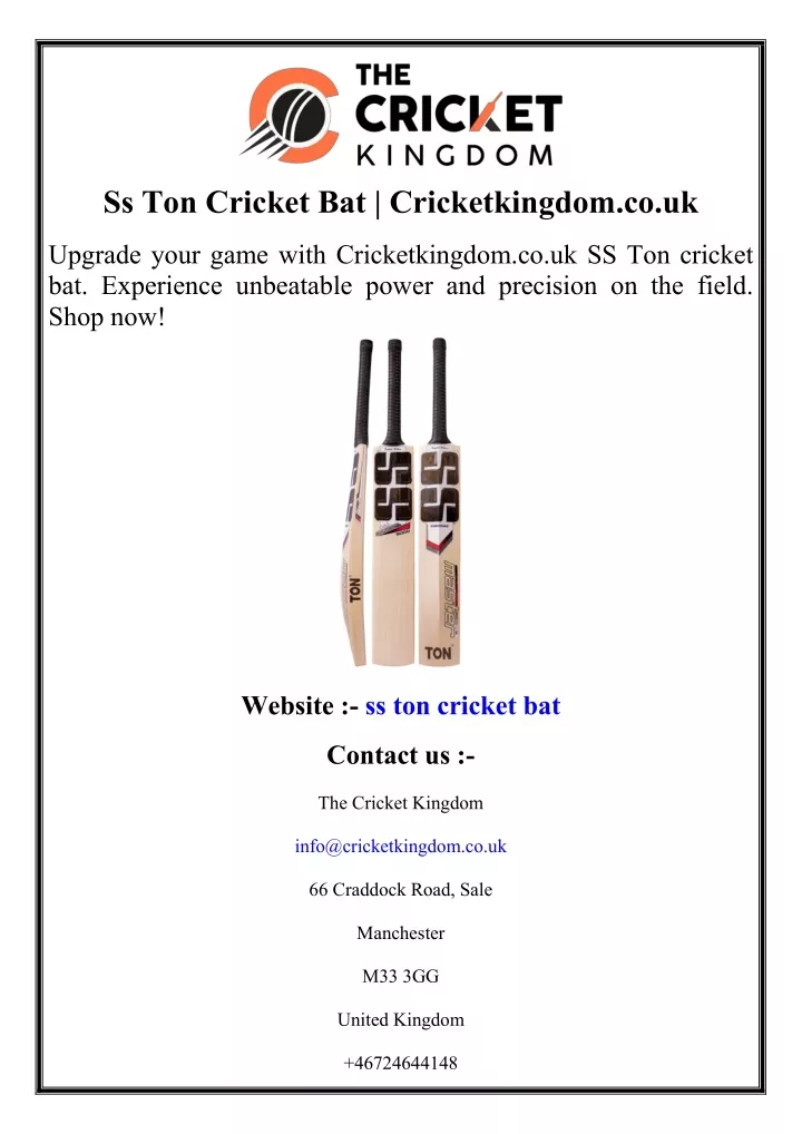 ss ton cricket bat cricketkingdom co uk