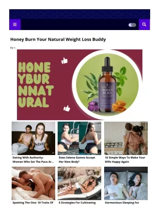 Honey Burn Your Natural Weight Loss Buddy