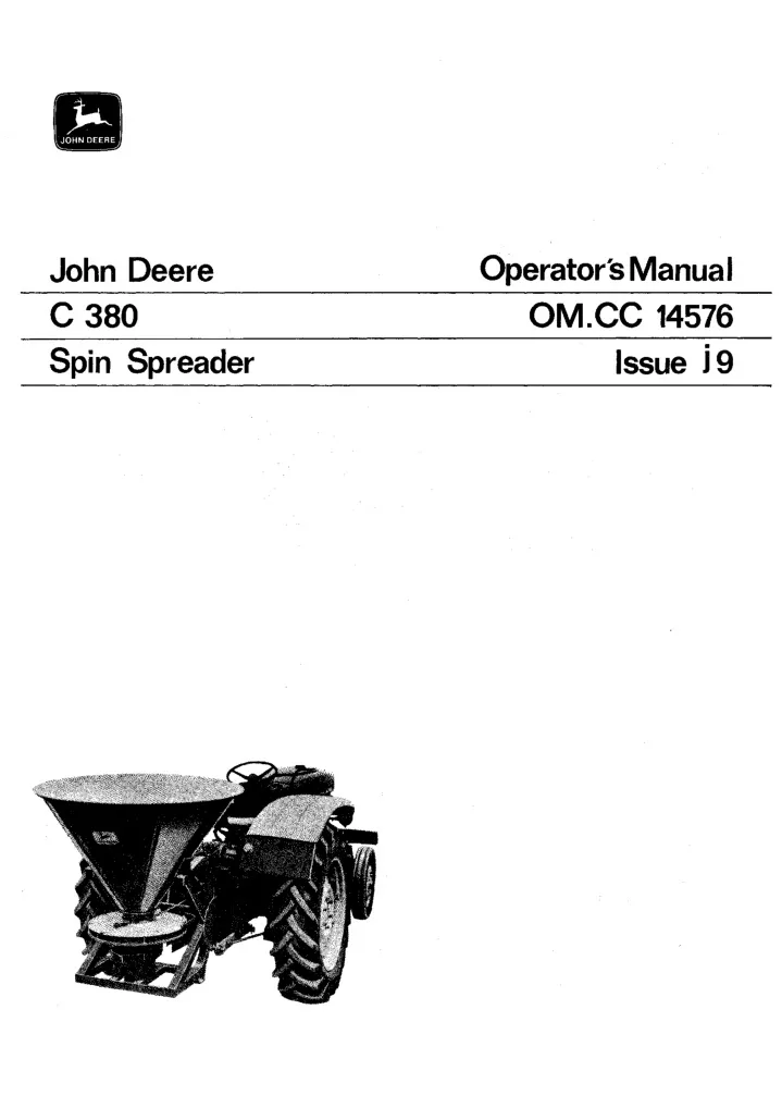 PPT - John Deere C 380 Spin Spreader Operator’s Manual Instant Download ...