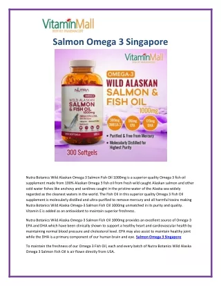 Salmon Omega 3 Singapore