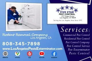 Rodent Removal Company Los Angeles, CA