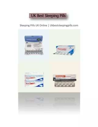 Sleeping Pills Shop UK | Ukbestsleepingpills.com