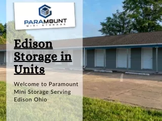Edison Storage Units