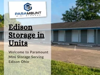 edison storage in units