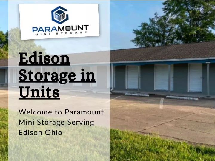 edison storage in units